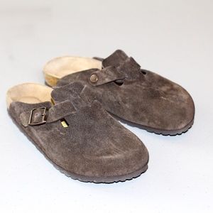 Birkenstock Boston Classic Mocha Suede Clog NWOT